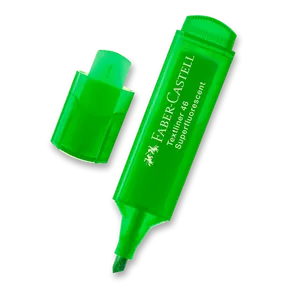 Zvýrazňovač Textliner 1546 superfluorescenční, zelená Faber Castell 154663